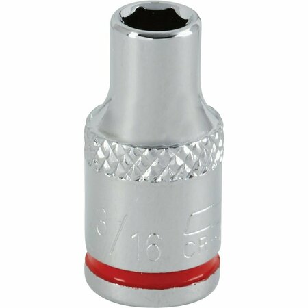 CHANNELLOCK 1/4 In. Drive 3/16 In. 6-Point Shallow Standard Socket 366757